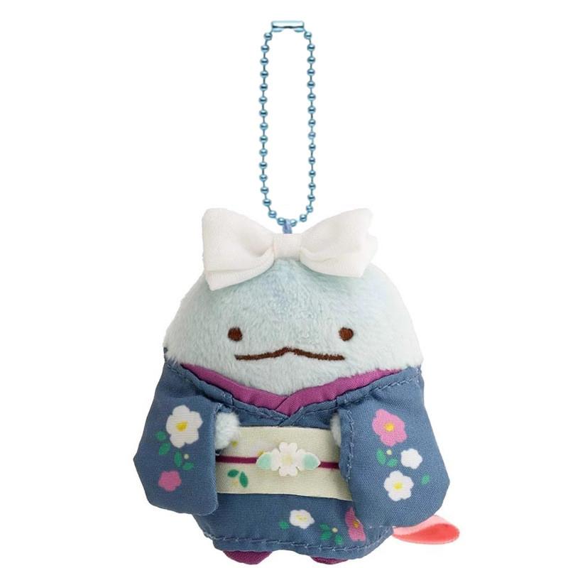 Sumikkogurashi Penguin Kimono Lizard Yellow Cat Plush Keychain For Gift Girls