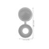 100Pcs Decorative Screw Cover Caps Plastic Hinged Flip Top Screw Head Covers for Home Office Furniture Enhancement