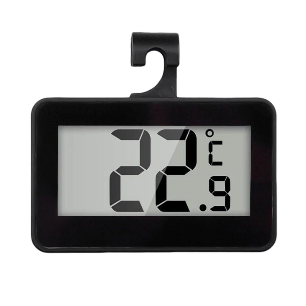 Mini Refrigerator Fridge Thermometer Waterproof Digital Freezer Thermometer with Hook Digital Refrigerator Thermometer for Home