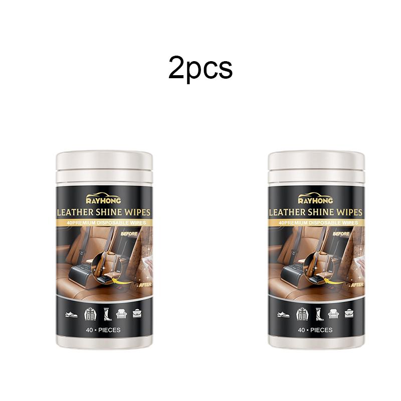 

Салфетки Rayhong для чистки кожи, кожаных диванов, автомобильных сидений, обуви, против трещин и выцветания 80pcs