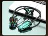 Wireless Neckband Bluetooth Headphones with Long Battery, Memory Card Slot, K-Song Ear Monitor, and HD Call Function.