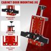 Cabinet Door Mounting Jig Adjustable Cabinet Door Installation Locator Aluminum Alloy Hinge Installation Jig Tool Portable