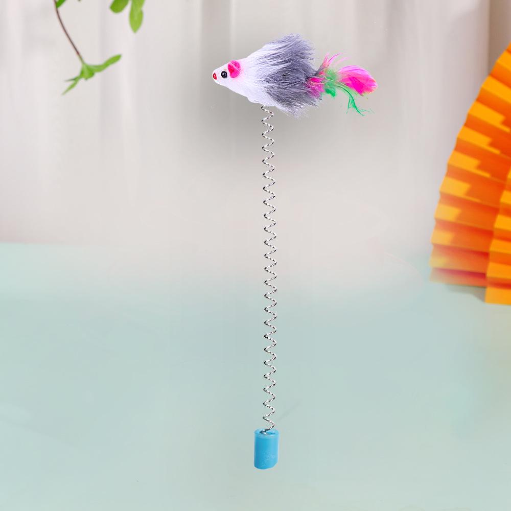 

Набір для зняття нудьги у кота: Інтерактивна паличка, Паличка-дразнилка, Іграшка-вертушка, Мишка-іграшка для самостійної гри.