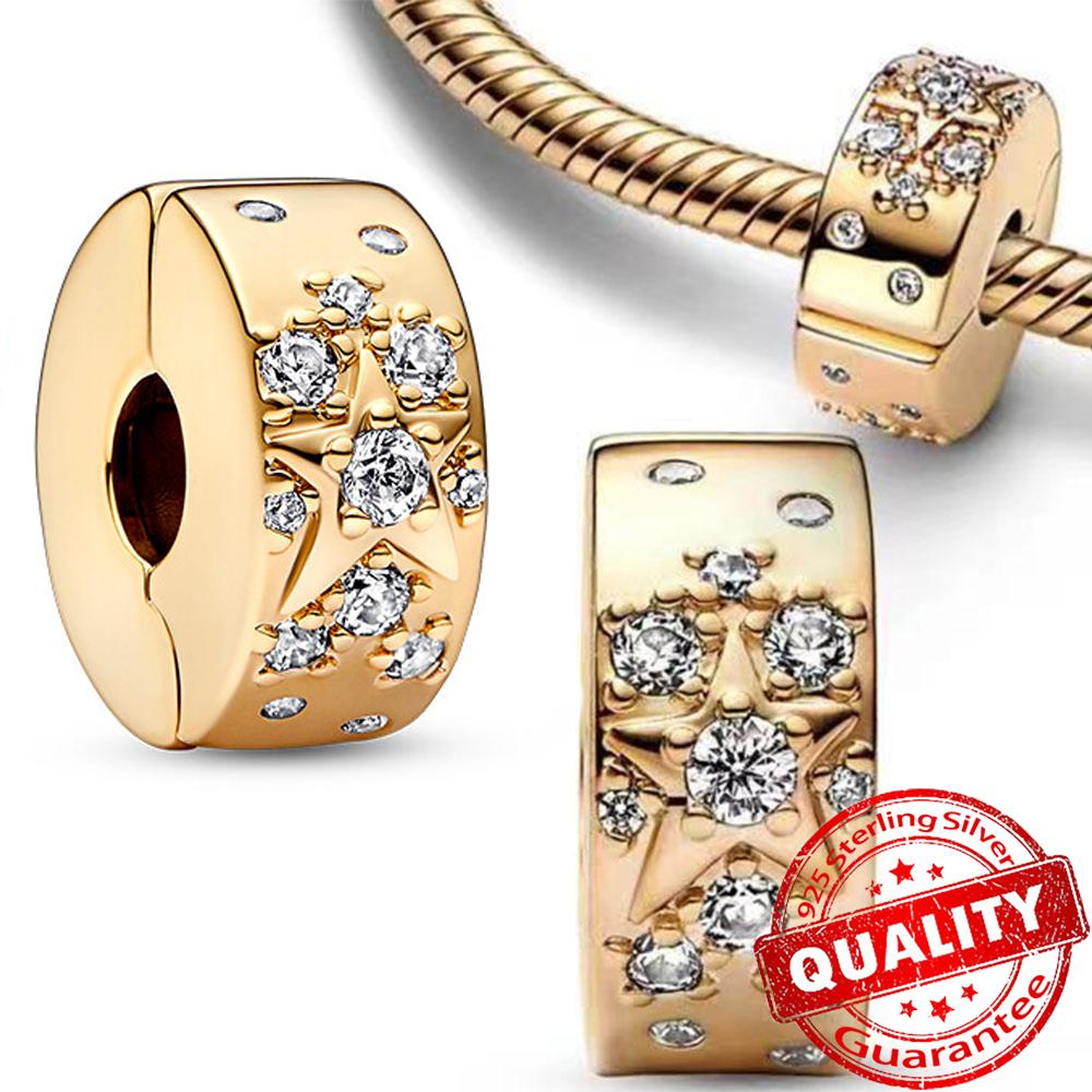 Gorgeous Copper Stones & Enamel Clip Beads & Seahorse Dangle Charm Fits Bracelet For Women Gold Necklace Pendant