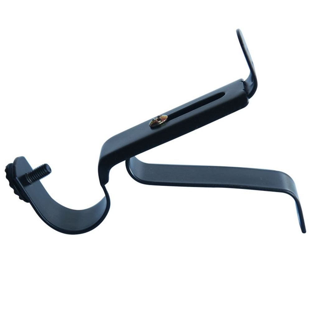 Durable Curtain Rods Bracket Adjustable Crossbar Fixing Clip Clamp Rails Rack  Home