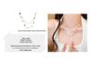 Dopamine Colorful Pebble Necklace: Women's Sweet Layered Clavicle Chain, Versatile Temperament Jewelry