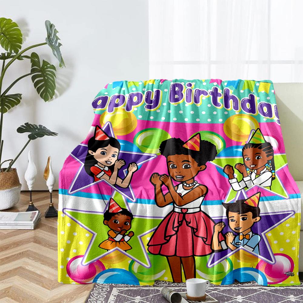 Gracie's Corner Theme Printed Blanket - Perfect for Couch, Bed, Travel & Outdoor Use | Machine Washable, Cozy & Durable.