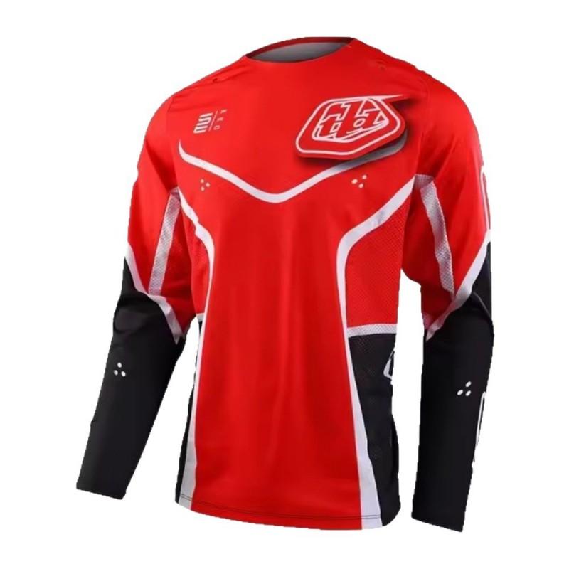 Mens Off-Road Motorcycle Cycling Jersey Mountain Bike BMX Downhill Racing Wear Quick-Dry Riding Apparel