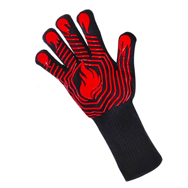 Heat-Resistant Flame Retardant Silicone BBQ Oven Gloves