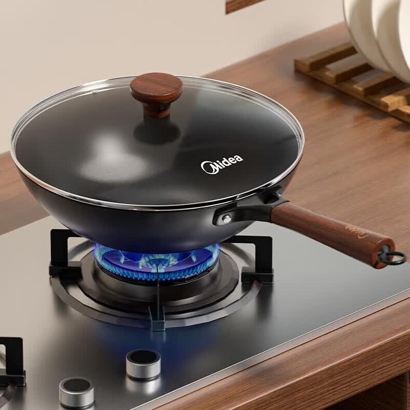 Midea Refined Iron Non-Coating Flat Wok