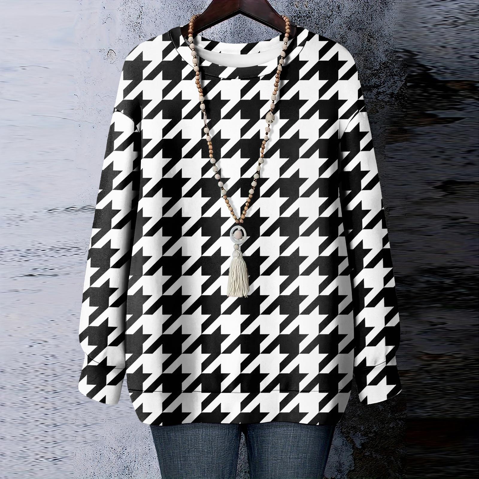 

Women s Floral Print Round Neck Long Sleeved T-shirt Sweatshirt Top XXL