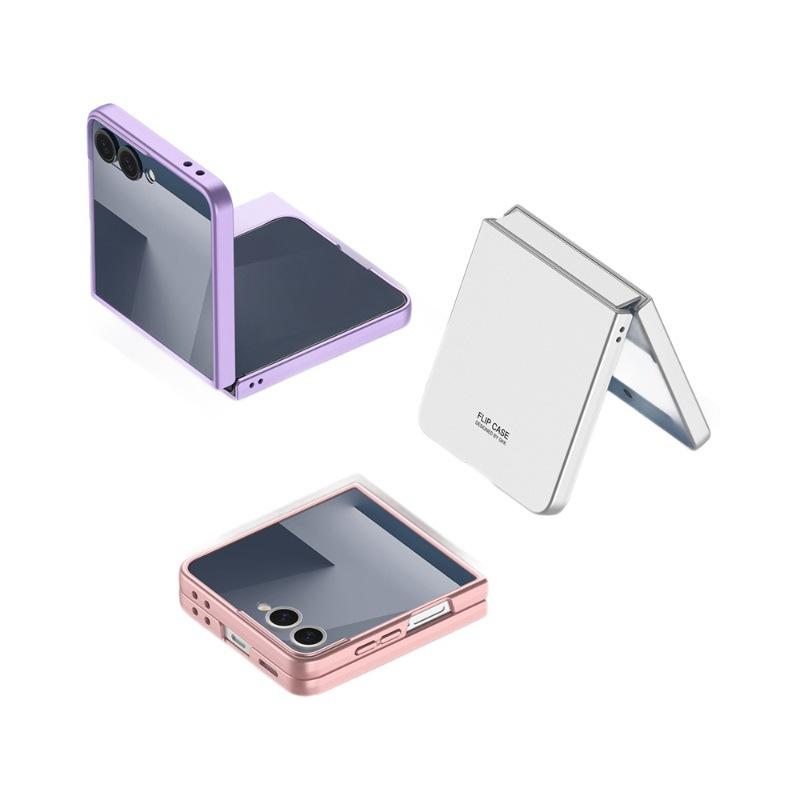 Applicable To Samsung Z Flip1 Mobile Phone Case Ultra-thin Skin-sensitive Shell Film Integrated Flip1 Matte Anti-drop Case