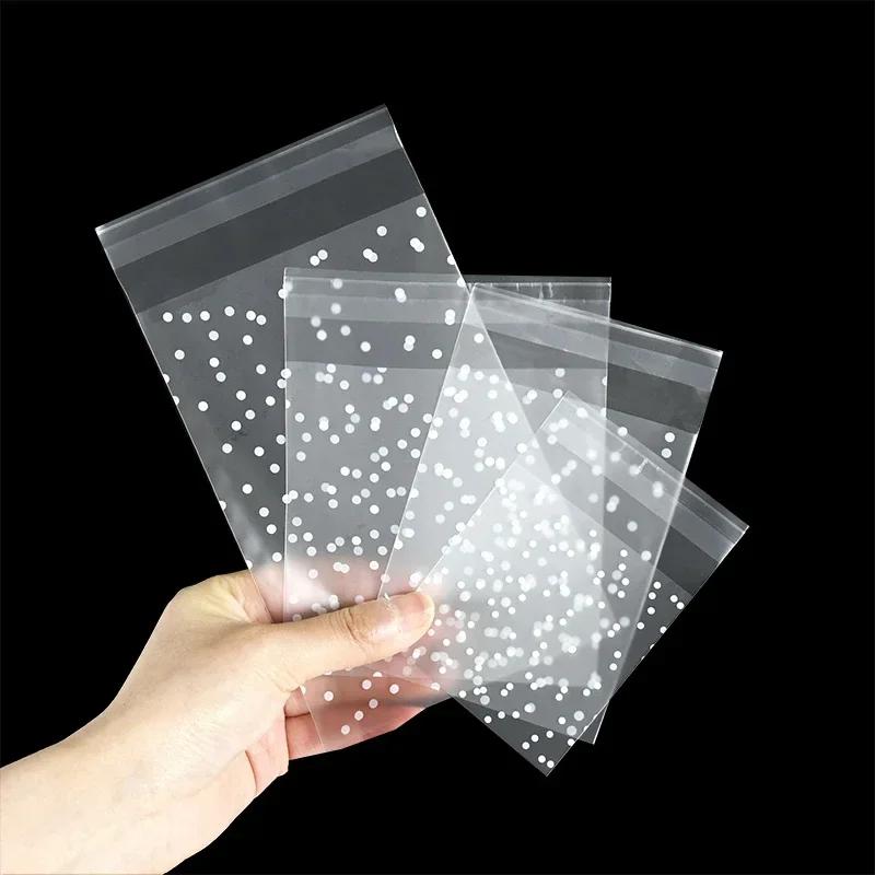 Pouch Bag Gift Bags To Pack Products Christmas Party Packaging Frosted 100 Pieces Wholesale Polka Dot Event Festive Supplies