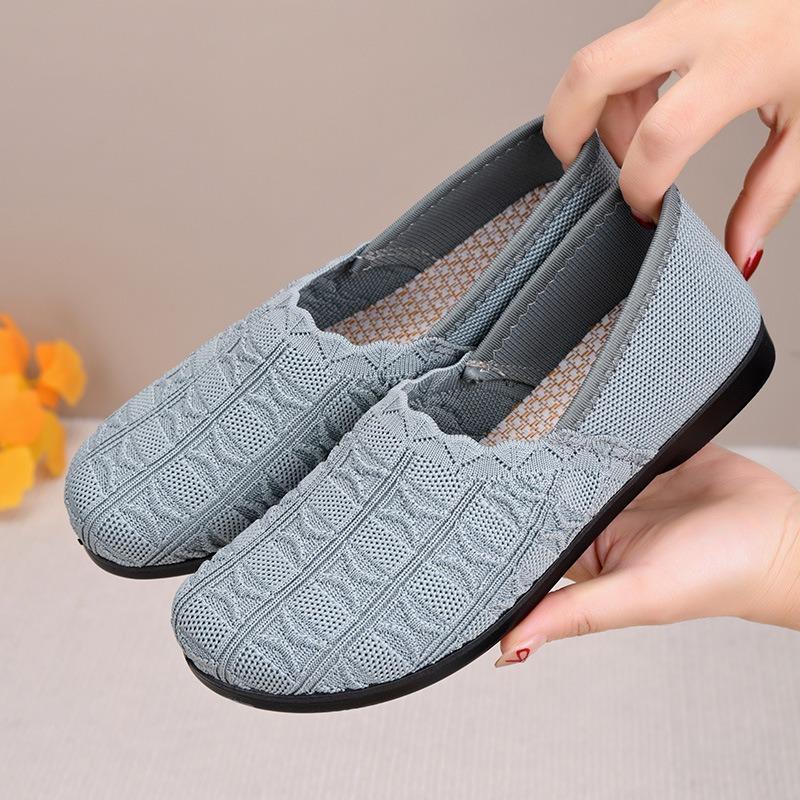 Shoes Women's Versatile New Spring Breathable Flat Bottom Lightweight One-pedal Hollow Mesh Shoes Trendy Fashion Casual Shoes