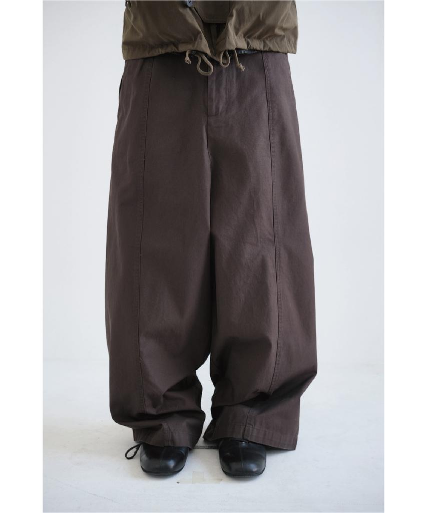 Haechinglum Slump Trousers Dark Brown