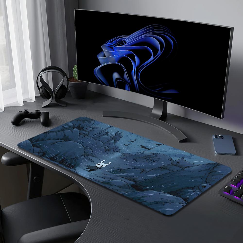 Game H-Hollow Knight Mouse Pad Desk Mat Large Non-slip Anti-fray Keyboard Ergonomic Office Rubber PC Home Custom