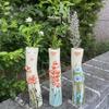 Ręcznie robiony wazonik na twarz Dziewczęca twarz w stylu boho Ceramiczny wazonik Urocza ręcznie malowana postać Uchwyt na kwiaty i rośliny do łazienki Salonu Półki Wystrój domu