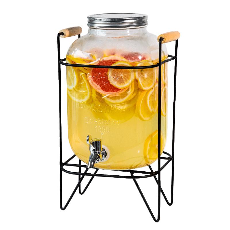 Weinars Glass Beverage Dispenser with Tap