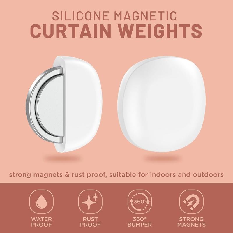 Antislip Magnetic Weights Secure Bath Curtains Tablecloth Clip Steel Universals Magnetic Curtain Anchors