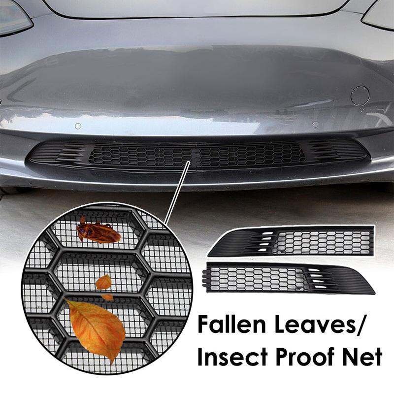 Front Bumper Hood Vent Grille Net Radiator Protective Mesh Grill Panel For Tesla Model 3 2017 2018