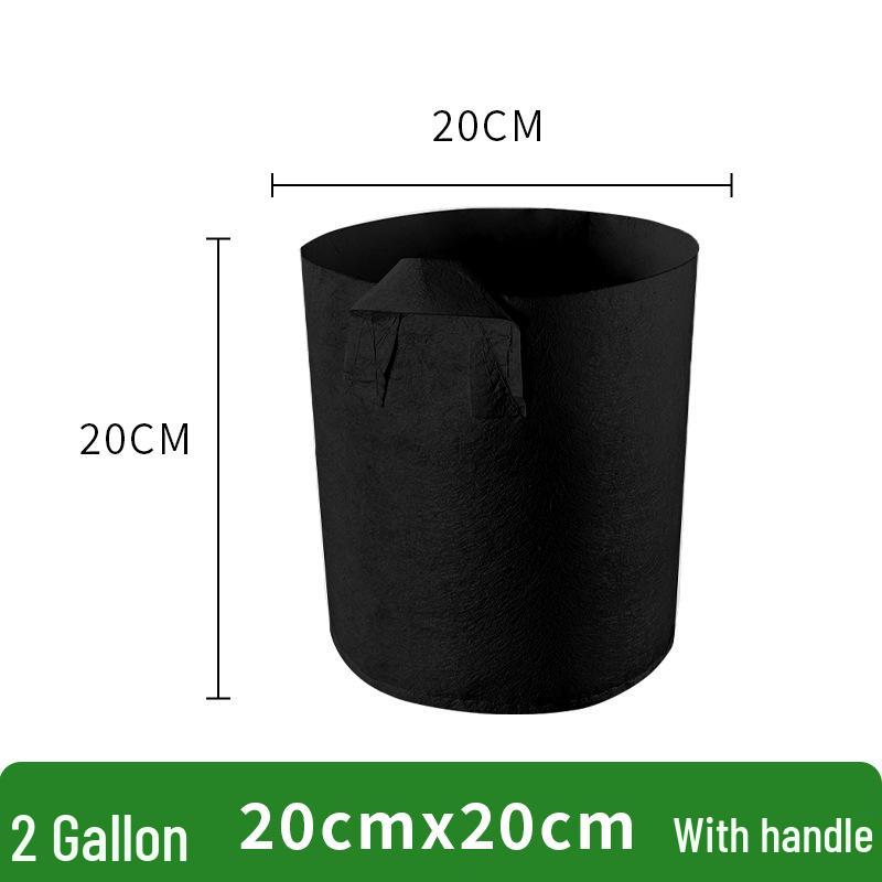 Round Thickened Non-Woven Planting Bag for Flowers and Vegetables 