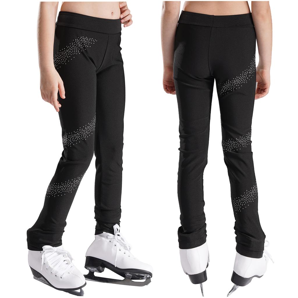 Pantalones de patinaje artístico para niños, mallas de patinaje