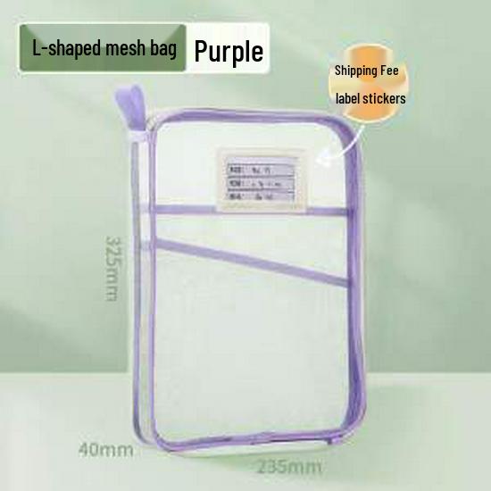 Transparent Mesh Student Exam Bag with Zipper Opening – Large Hand-Held Book Bag