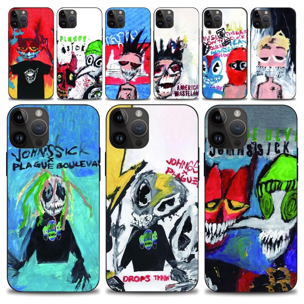 

Чехол для телефона Johnssick Graffiti Art для iPhone 15 14 13 12 11 Pro Max Mini X 7 8, мягкий чехол