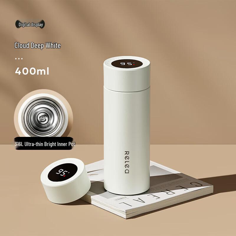 RELEA Aurora Smart Temperature Display 316 Stainless Steel Insulated Mug