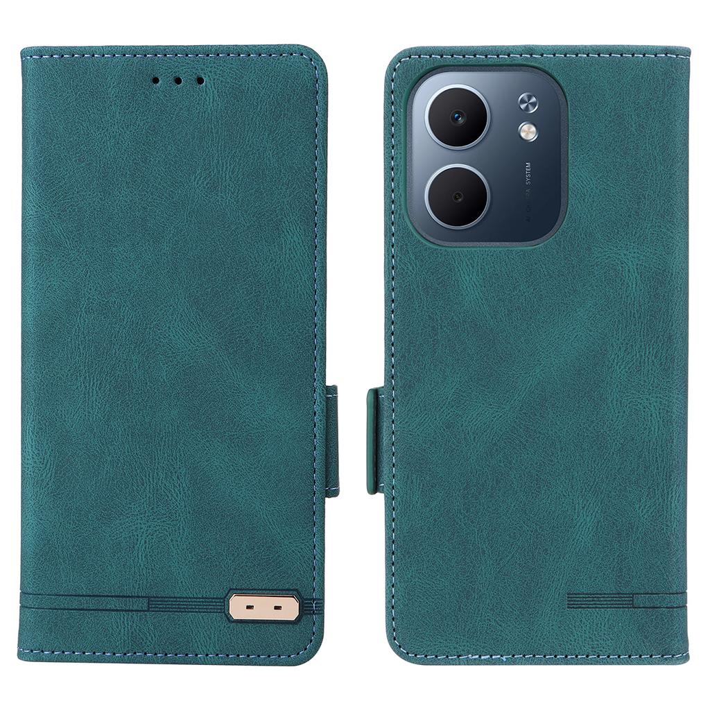 For Oppo A5x 5G/4G Case Leather Wallet Flip Phone Cover with Hardware Decor