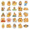 50 Cute Capybara Animal Stickers for Scrapbooks, Suitcases, Wardrobes, and Guitars