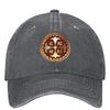 Greek Orthodox Cross Red Gold Baseball Cap Kpop Rock Y2k Retro Trucker Hat Unisex Men Streetwear Sunscreen Snapback Cap