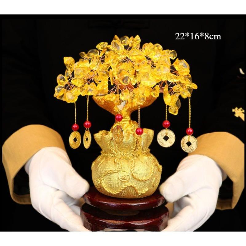 Natürlicher Bonsai-Geldbaum, Glücksbaum, Feng Shui, Geldbaum, Heimdekoration