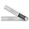 Digitaler Winkelmesser Digitaler Winkelmesser Metrisches Goniometer 360 Grad Edelstahl Rechtwinkliges Geodreieck Messwerkzeug 200 mm