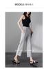 Cotton and linen breathable casual pants for women in summer 2025, thin, loose, slimming and wide leg pants