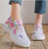 Fashion Spring Autumn New Women's Fashion Vulcanize Shoes Water Diamond Casual Breathable Shoes Slip On Printed Women's Sports Shoes