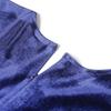 African Women's Deep V Velvet Long Sleeve Swing Dress with Belt - Autumn/Winter Fashion 2022