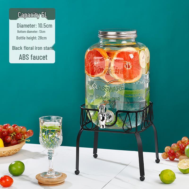Cola Beverage Bucket with Faucet - Ideal for Lemon Juice, Fruit Tea, Cocktails, and Cold Water