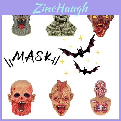 Scary Halloween Latex Mask Terrifying Zombie Costume Decoration