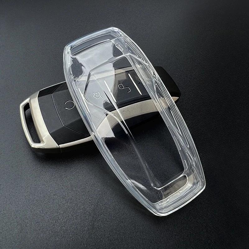 soft TPU Car Key Case Cover Transparent remote Protector shell for BYD Han Ev Tang Dm/Qin PLUS/Song Pro/MAX/Yuan Dolphin Buckle