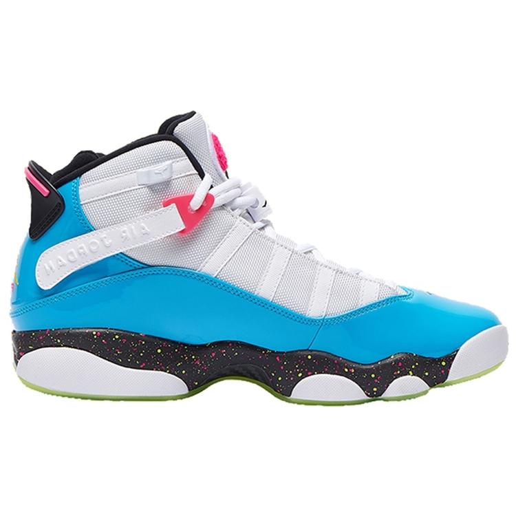 Jordan 6 Anillos Luz Blanca Azul Claro Fury Cyber CK0018-100