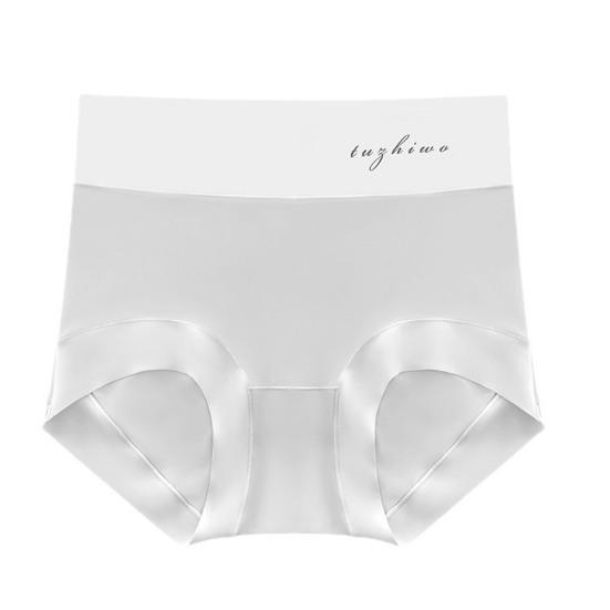 Dámské kalhotky Bezešvé Vysoký Pas Ledové Hedvábné Tenké Vysoká Elasticita Dobrá Prodyšnost Pevné