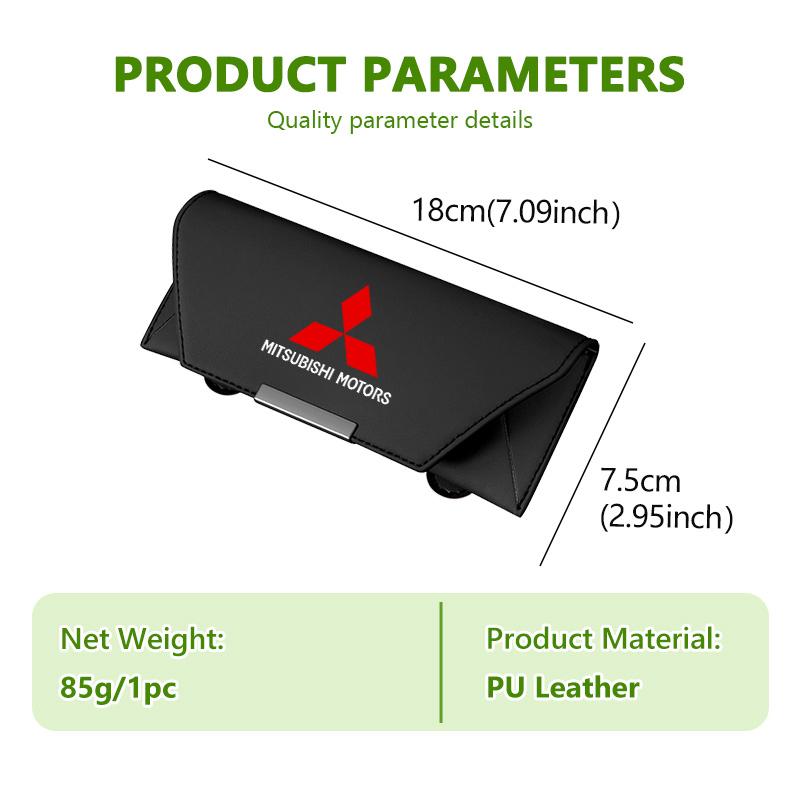 For Mitsubishi Car Sun Visor Glasses Clip Auto Multifunctional Case Sunglasses Holder Outlander Lancer L200 ASX Pajero Grandis