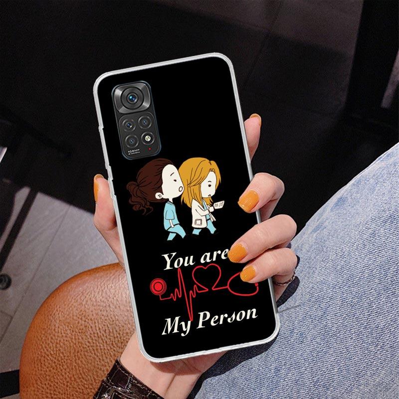 Greys Anatomy Person Phnoe Case for Phnoe Case for Xiaomi Redmi Note 15 14 14S 13 Pro Plus 12 12S 11S 11E 10S 10 11T 5G Unique C