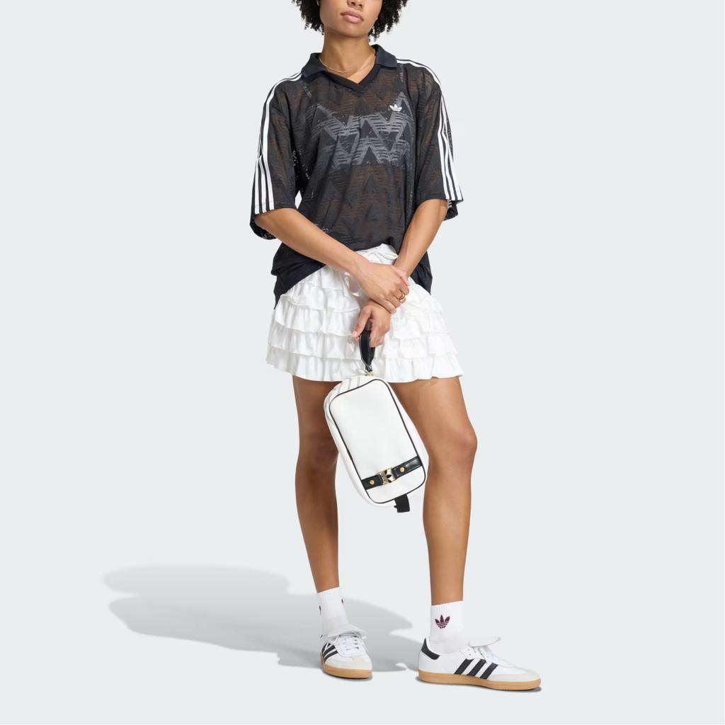 adidas Originály Krajka Měkký úplet Fotbalový dres Dámské topy KD0344
