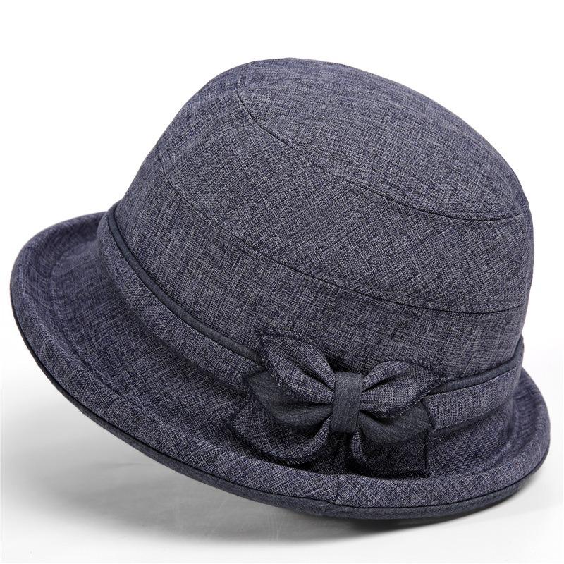 Hat Women's Spring and Autumn Bucket Hat Thin Cloth Hat Hat Summer Hat