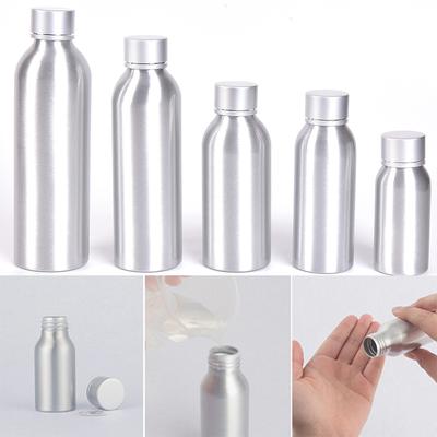 50/100/120/150/250ml garrafa de loção de alumínio metal garrafas vazias ferramenta recipientes