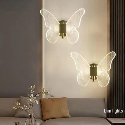 Modern Luxury Nordic Butterfly Wall Light - Minimalist Design for Corridor, Hotel, Bedroom, or TV Wall