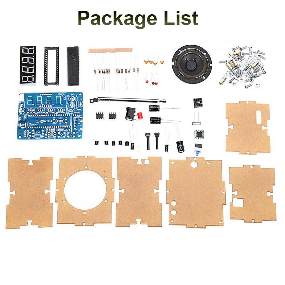 Liten 87MHz-108MHz FM Digitalradio DIY-sett Passer Loddelæring Undervisning
