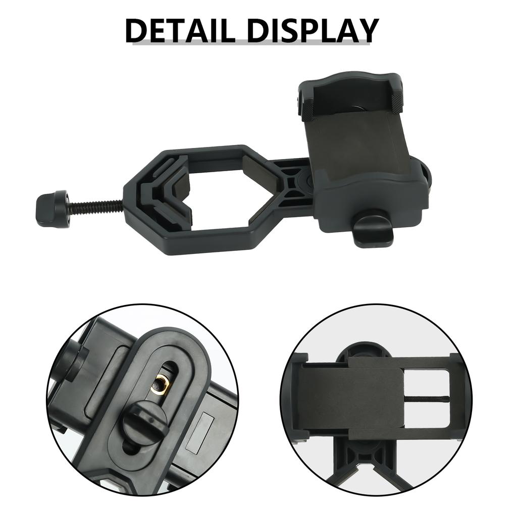Universal Mobile Phone Holder Clamp Portable Spotting Scope Cellphone Adapter Mount Compatible Binoculars Monocular Microscope